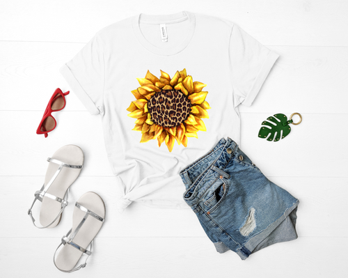 Sunflower Cheetah Print Tee