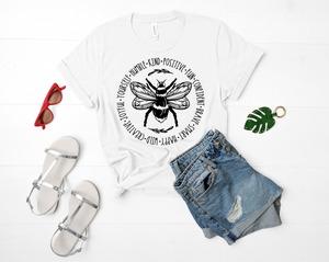 Bee Kind Tee - White