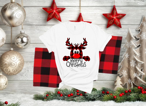 Reindeer Plaid Tee